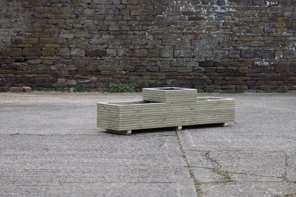 3 Celled 2 High Decking Planter