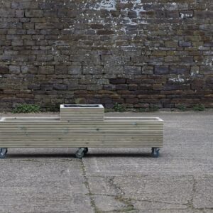 3 Celled 2 High Decking Planter On Castors