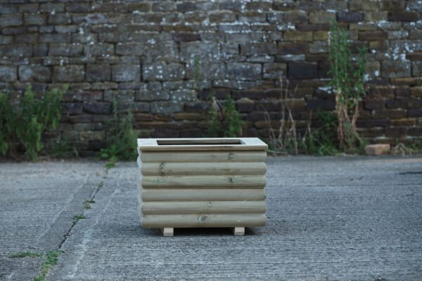 Square High Charnwood Planter with Capping - Image 4