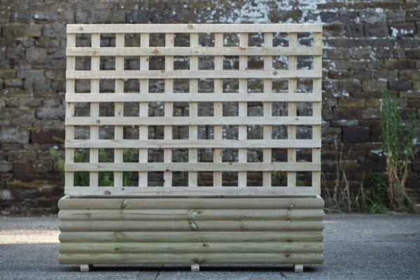 Rectangular High Charnwood Planter with 100cm Trellis