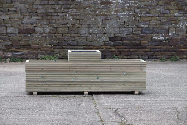 High Celled Planter on Feet – Ribbed Decking - Image 2