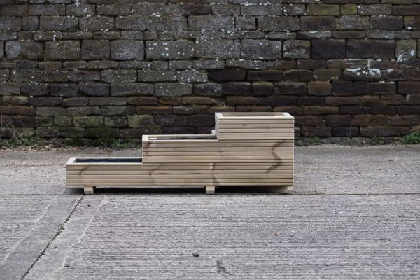 3 Tiered L Shaped Decking Corner Planter