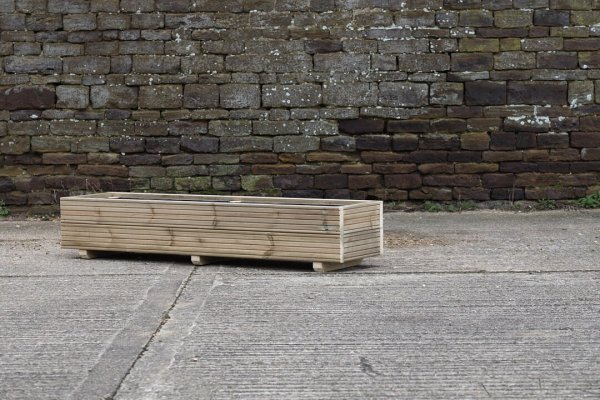 Rectangular 2 Row Budget Decking Planter
