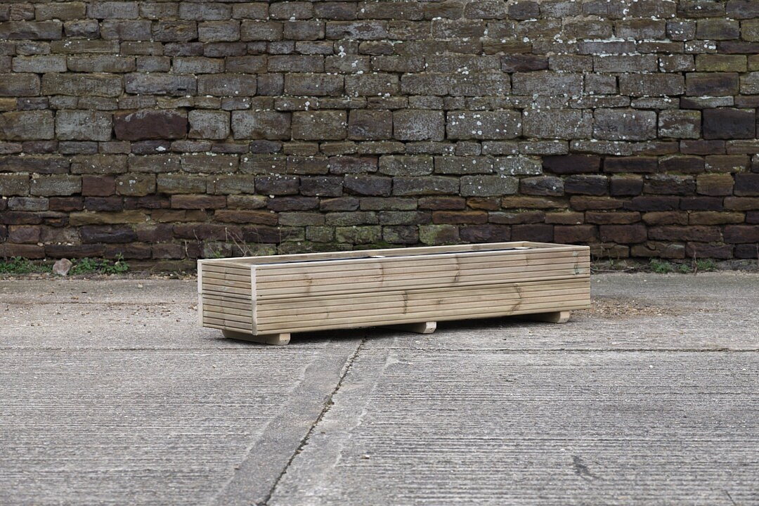 Rectangular 2 Row Budget Decking Planter