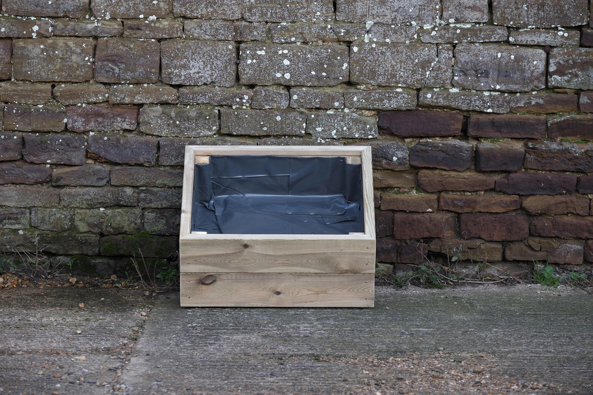 Square 2 Row Smooth Decking Planter
