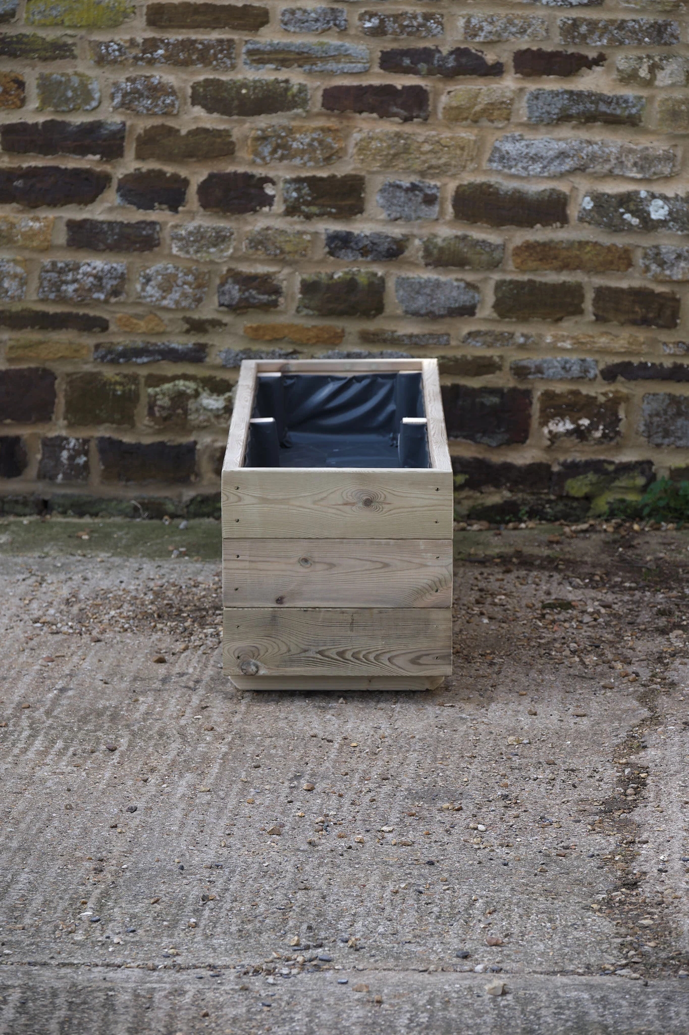 Rectangular 3 Row Smooth Decking Planter