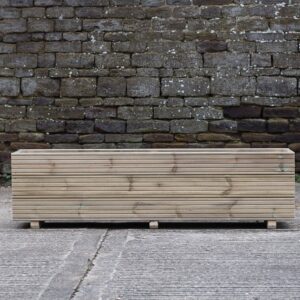 Rectangular 3 Row Budget Decking Planter with Trellis