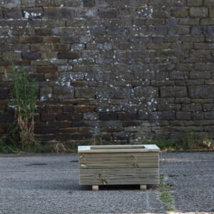 Square 2 Row Decking Planter With Capping