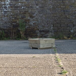 Square 2 Row Decking Planter With Capping