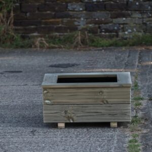 Square 2 Row Decking Planter With Capping