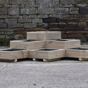 3 Tiered L Shaped Decking Corner Planter