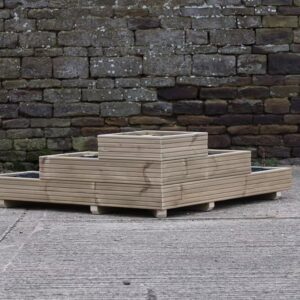 3 Tiered L Shaped Decking Corner Planter