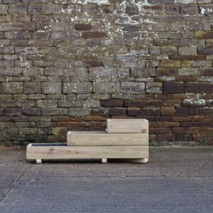 3 Tiered L Shaped Smooth Decking Planter without Front Cell
