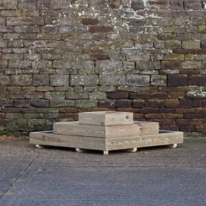 3 Tiered L Shaped Smooth Decking Planter without Front Cell