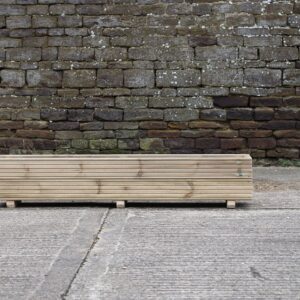 Rectangular 2 Row Budget Decking Planter