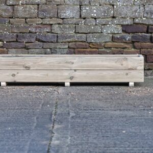 Rectangular 2 Row Smooth Budget Decking Planter