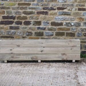 Rectangular 3 Row Smooth Budget Decking Planter