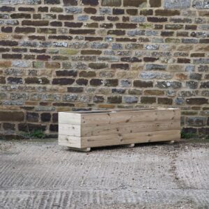 Rectangular 3 Row Smooth Decking Planter