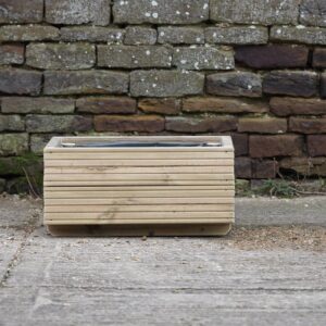 Square 2 Row Decking Planter with Trellis