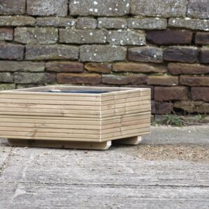 Square 2 Row Decking Planter with Trellis