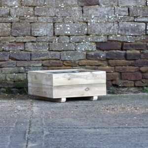 Square 2 Row Smooth Decking Planter