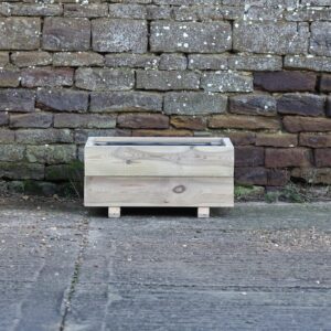Square 2 Row Smooth Decking Planter