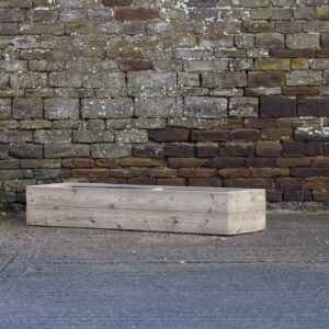 Low Raised Bed Planter, No Base – Smooth Decking