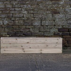 High Raised Bed Planter, No Base – Smooth Decking