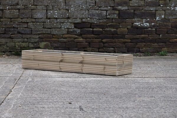 Low Raised Bed Planter, No Base – Ribbed Decking - Image 5