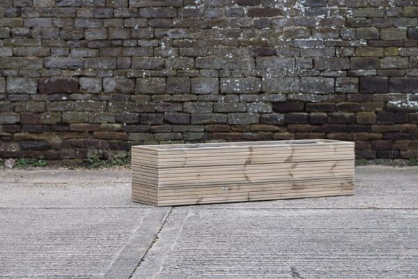 High Raised Bed Planter, No Base – Ribbed Decking - Image 5