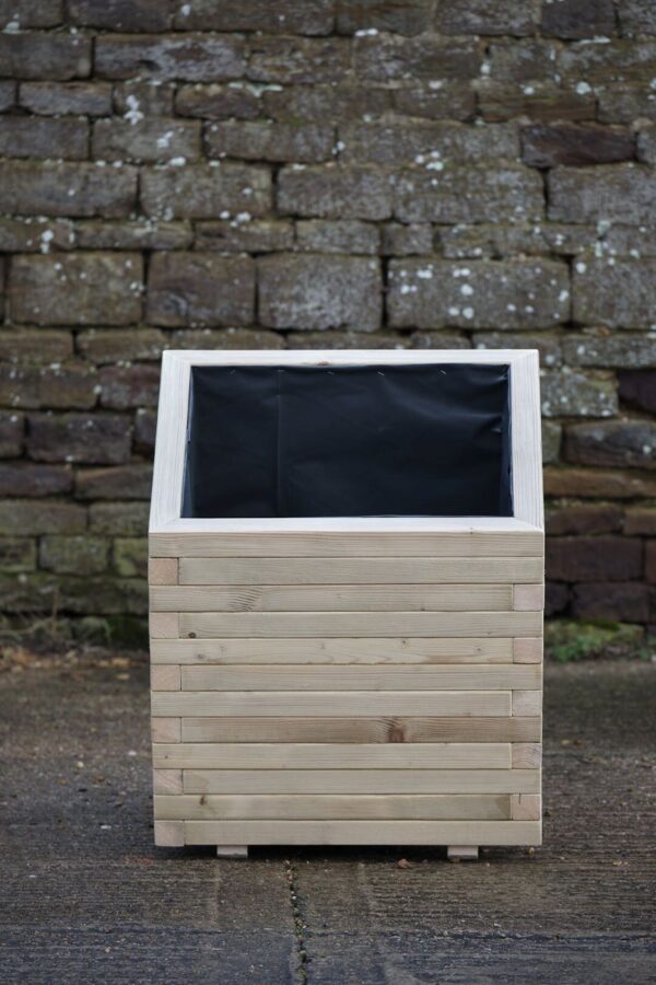 Square Block Style Planter With Trellis - Image 6