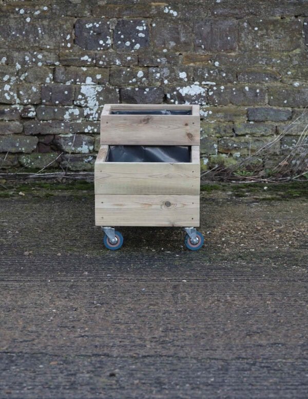 Low Celled Planter on Wheels – Smooth Decking - Image 2