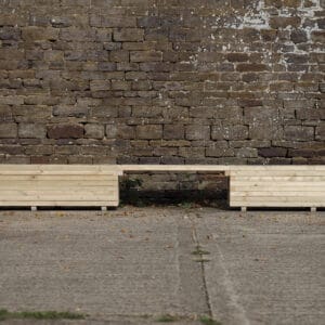 Rectangular High Planter with Seating – Block Style