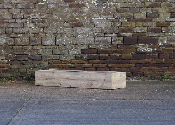 Low Raised Bed Planter, No Base – Smooth Decking - Image 4