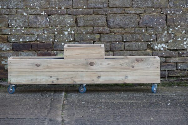 Low Celled Planter on Wheels – Smooth Budget Decking - Image 3