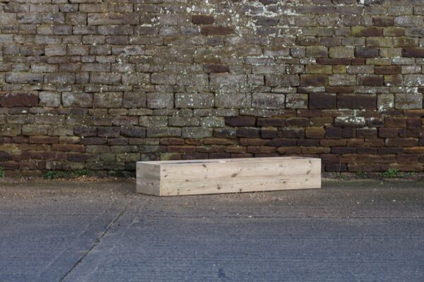 Low Raised Bed Planter, No Base – Smooth Decking - Image 5