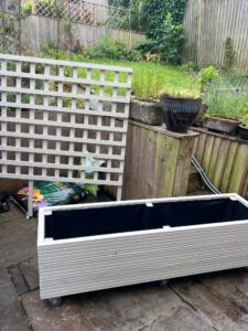 Bespoke Wooden Planter On Wheels