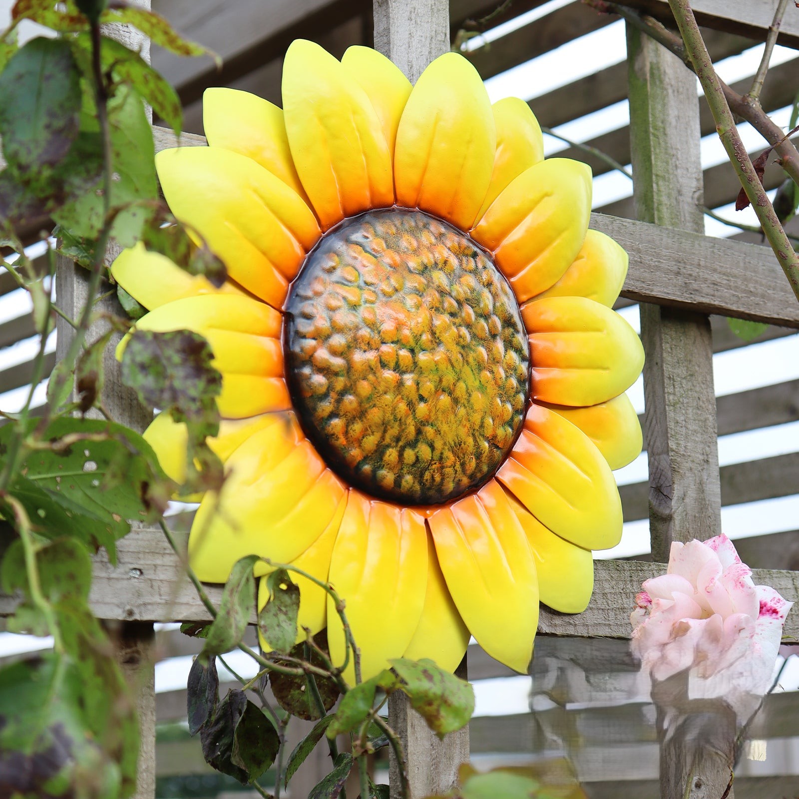 Large Metal Wall Mounted Flowers - Image 3