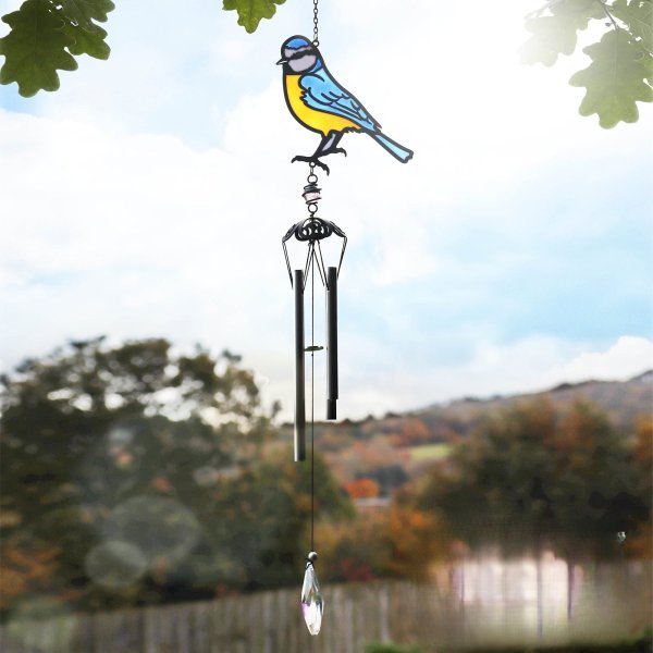 Blue Tit Wind Chime Suncatcher - Image 2