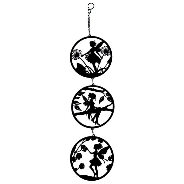 Silhouette Hanging Trio Spinner Black Fairy