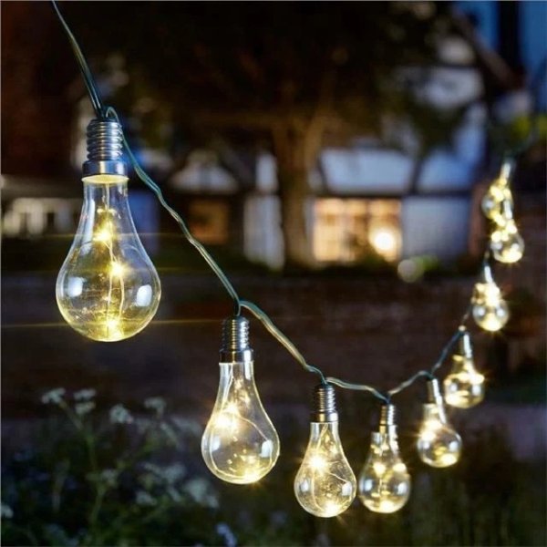 Smart Solar Eureka Lightbulb String, Multi-Colour 1060100