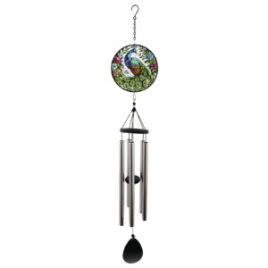 Peacock Stained Glass Suncatcher Wind Chime