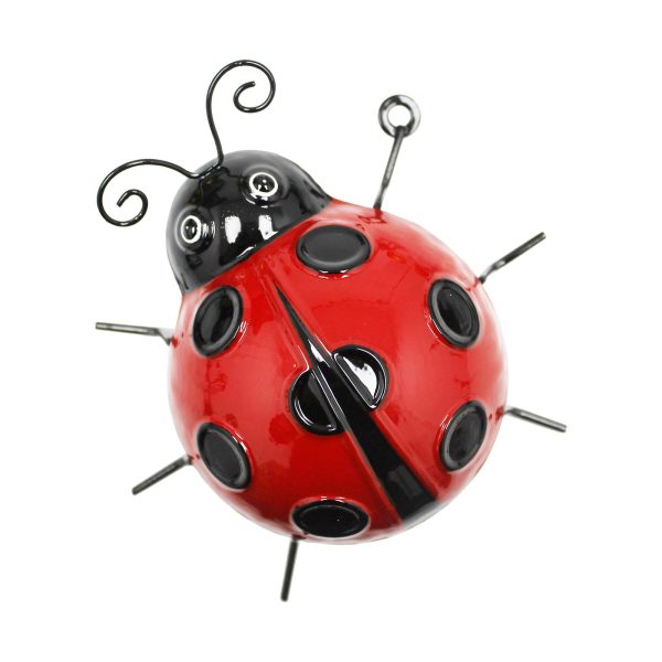 2 x Medium Metal Ladybird Wall Art - Image 2