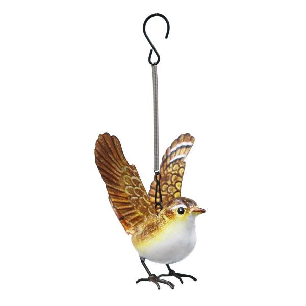 Small Metal Hanging Wren - Image 2