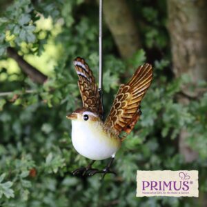 Small Metal Hanging Wren