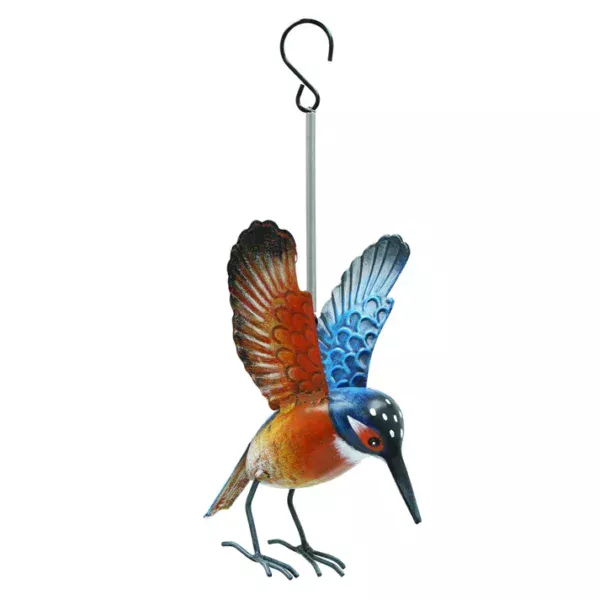 Small Metal Hanging Kingfisher